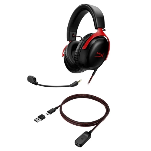 Гарнитура игровая/ HyperX Cloud III Black/Red (CL006 727A9AA) фото 6