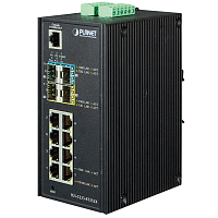 коммутатор/ PLANET IP30 Industrial L2+/ L4 8-Port 1000T 802.3at PoE+ 4-port 100/ 1000X SFP Full Managed Switch (-40 to 75 C, dual redundant power input on 48~56VDC terminal block, DIDO, ERPS Ring Suppor (IGS-5225-8P4S)