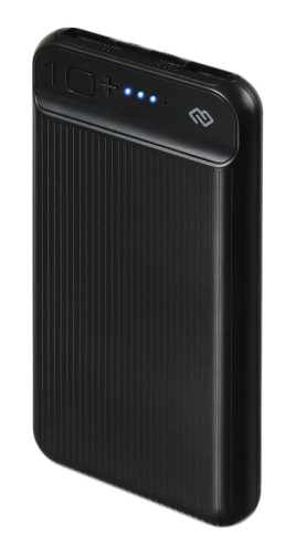 Мобильный аккумулятор Digma DG-10000-3U 10000mAh 15W 3A 2xUSB-A/ USB-C черный (DG-10000-3U-BK)