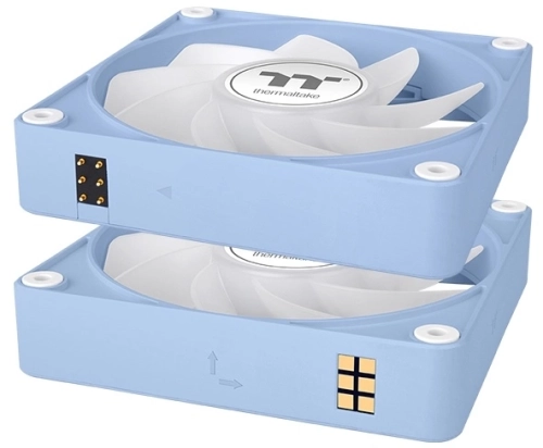 Вентилятор для корпуса Thermaltake CT120 EX Sync Hydrangea ARGB 120х120x25 синий 4-pin 28.5дБ (упак.:3шт) (CL-F196-PL12BU-A) Ret фото 5