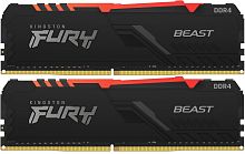 Память DDR4 2x8GB 3200MHz Kingston KF432C16BB2AK2/ 16 Fury Beast RGB RTL Gaming PC4-25600 CL16 DIMM 288-pin 1.35В kit dual rank с радиатором Ret (KF432C16BB2AK2/16)