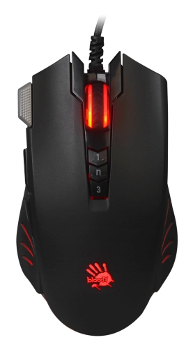 Мышь A4Tech Bloody V9M черный оптическая 6200dpi USB 9but (V9M#MLN)