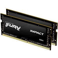 Комплект памяти Kingston FURY Impact 64GB DDR4 3200MHz PC25600 SODIMM CL20 260-pin 1.2V Kit of 2 (KF432S20IBK2/64)