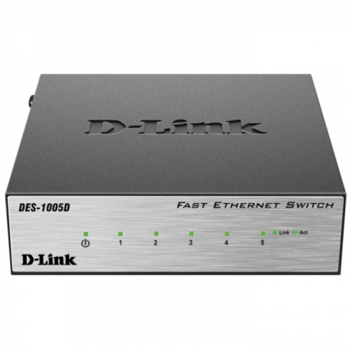 Коммутатор D-Link DES-1005D/O2B 5x RJ45 (DES-1005D/O2B)