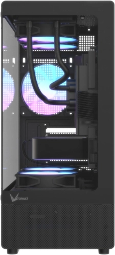 Корпус Formula Crystal Z1CM Plus AR v2 черный без БП mATX 5x120mm 1xUSB3.0 audio bott PSU (CRYSTAL Z1CM PLUS BLACK AR V2) фото 3