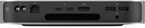 Компьютер Apple Mac mini A2686 slim M2 8 core (3.49) 8Gb SSD256Gb 10 core GPU macOS GbitEth WiFi BT серебристый (MMFJ3HN/A) фото 4