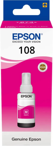 EPSON C13T09C34A Картридж 108 EcoTank Ink для Epson L8050/ L18050, Magenta 70ml