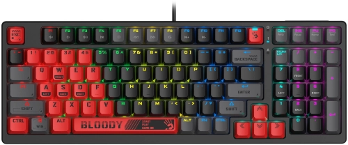 Клавиатура A4Tech Bloody S98 Sports Red BLMS Plus механическая красный/ черный USB for gamer LED (S98 SPORTS RED BLMS RED PLUS)