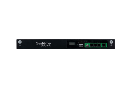 БРП Uniprom, управляемый, 1U, 240В, 1Ф, 16A, 10xC13 2xC19, 2м кабель, IEC320 C20 (UP7921)