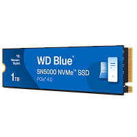Твердотельный накопитель Western Digital Blue SN5000 SSD M2.2280 PCIe 4.0 1Tb, 5150MBs/4900MBs, TBW 600, WDS100T4B0E, 1 year
