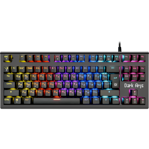 Defender Механическая клавиатура Dark Arts GK-375 RU,Rainbow,87 клавиш (45375)