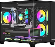 Корпус Formula Crystal Z9ML Floe черный без БП mATX 4x120mm 2xUSB3.0 audio bott PSU (CRYSTAL Z9MLFLOE)