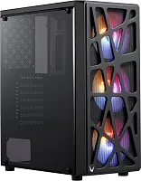 Корпус Formula Mana черный без БП ATX 4x120mm 2xUSB2.0 1xUSB3.0 audio bott PSU (MANA#MLN)