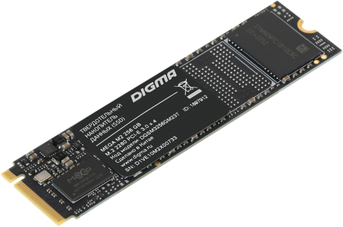 Накопитель SSD Digma PCIe 3.0 x4 256GB DGSM3256GM23T Mega M2 M.2 2280