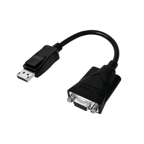 GCR Переходник 0.2m Active DisplayPort/VGA v1.2 20M/15F, GCR-55658