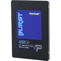 Твердотельный накопитель SSD 480GB Patriot Burst Elite 2.5" SATA-III 3D TLC (PBE480GS25SSDR)