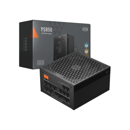 Блок питания ПК/ PCCooler, 850W 80+ Gold (ATX, 3.1, , Full modular, 1x24(20+4)pin 610mm, 2xCPU 8(4+4)pin 700mm, 2xPCIe*2 8(6+2)pin 750mm, 1x12V(2x6) 12+4pin 500mm, 2xSATA*3+MOLEX4pin*1 450+120+120+150mm , Active, 135x135mm, (P5-YS850-G1F)