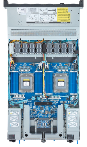*Серверная платформа GIGABYTE 1U rack AMD EPYC Max CPU 2 USB 3.2 DDR5 Количество слотов памяти 24 1600 Вт 4x2.5