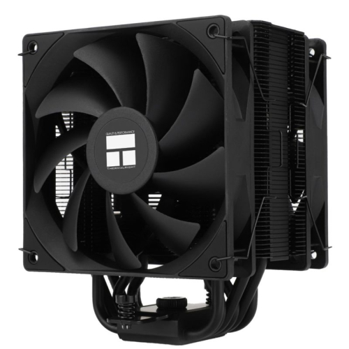 Кулер для процессора/ Thermalright Burst Assasin 120 EVO Dark (4-pin PWM, 156mm, Ni/CU, 6x6mm, 2x120mm, 66.17CFM, 25.6dBA, 1550RPM, S: 1700, 1200, 115X, AM5, AM4) (BA120-EVO-DARK)