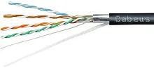 Кабель информационный Cabeus FTP-4P-Cat.5e-SOLID-OUT-PE-UV-100 кат.5E F/ UTP 4 пары PE универсальный 100м черный (2175572) (2175572#MLN)
