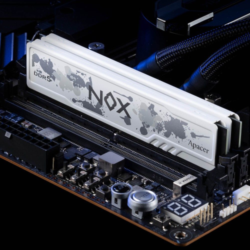 Модуль памяти Apacer 32GB DDR5 6400 DIMM OC NOX White w/ HS, kit 2x16GB CL32, 1.4V (AH5U32G64C552MWAA-2) фото 3