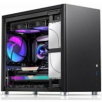 Корпус без блока питания/ JONSBO D31 MESH SCREEN, Mini-Tower, TG, no fans, 1xUSB-A 3.0 + 1xUSB-C 3.2, mATX, mDTX, mITX Black (D31 MESH SCREEN BLACK)