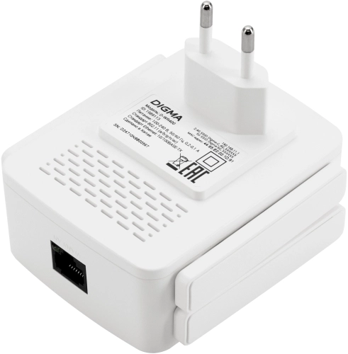 Повторитель беспроводного сигнала Digma D-WR400 AC1200 10/ 100BASE-TX/ Wi-Fi белый фото 6