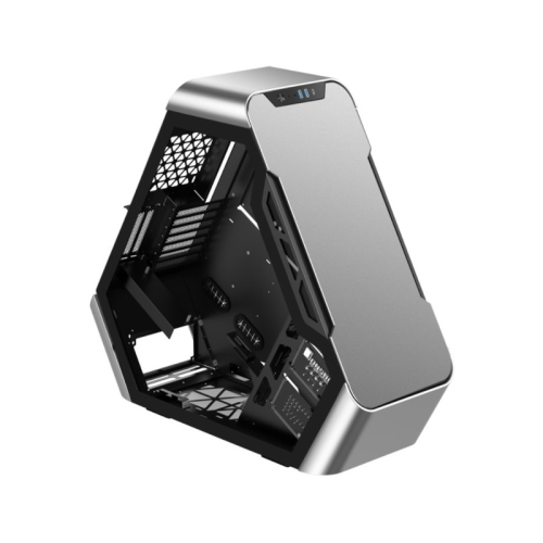 Корпус без блока питания/ JONSBO TR03-A, Full-Tower, TG, 2x120mm, 2xUSB-A 3.0 + 1xUSB-C 3.2, ATX, mATX, mITX Aluminium panel Silver (TR03-A SILVER)
