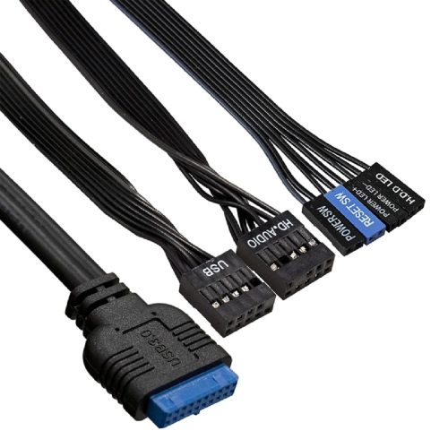 Exegate EX290190RUS Корпус Miditower ExeGate AA-442U2-AA500 (ATX, AA500 8 см, 1*USB+2*USB3.0, аудио, черный) фото 3