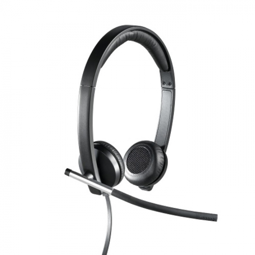 Гарнитура Logitech H650e, Wired, Headset, Stereo, 50 - 10000 Гц, USB, Black (981-000519)]