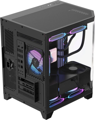 Корпус Formula Crystal Z6M Floe черный без БП mATX 4x120mm 2xUSB3.0 audio bott PSU (CRYSTAL Z6M FLOE BLACK) фото 4