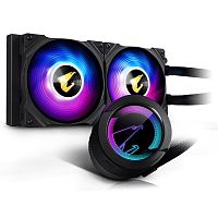 Жидкостная система охлаждения Gigabyte AORUS WATERFORCE 240, 2 x 120mm ARGB Fan, RTL {60} (552374) (GP-AORUS WATERFORCE 240)