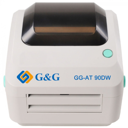 Термопринтер G&G GG-AT-90DW-WE для печати штрих-кода стационарный белый