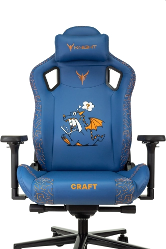 Кресло игровое Knight Craft Dragon синий экокожа крестов. металл (KNIGHT CRFT DRAGON B) фото 7