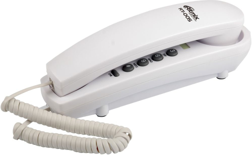 Телефон проводной Ritmix RT-005 белый (15118968)