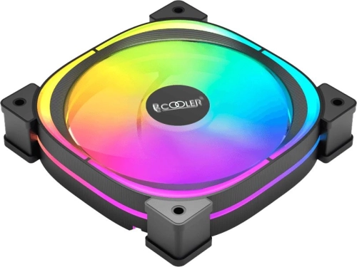 Вентилятор для корпуса PcCooler EF120 ARGB 120х120x25 черный 4-pin 25.7дБ (F3-L120BKAM1-GL) Ret фото 2