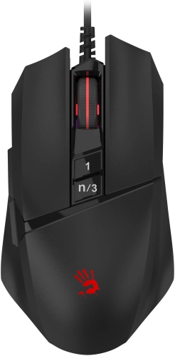 Мышь A4Tech Bloody W65 Max Mini черный оптическая (12000dpi) USB (9but) (W65 MAX MINI STONE BLACK)