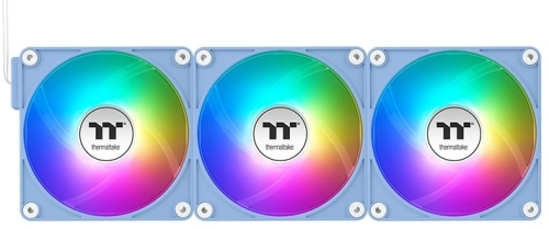 Вентилятор для корпуса Thermaltake CT120 EX Sync Hydrangea ARGB 120х120x25 синий 4-pin 28.5дБ (упак.:3шт) (CL-F196-PL12BU-A) Ret фото 4