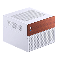 Корпус без блока питания/ Case JONSBO N4, Mini-Tower, 1x120mm, 1xUSB-A 3.0 + 1xUSB-C 3.2, SFX PSU Support, mATX, mITX White (N4 WHITE)