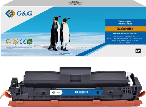 Картридж лазерный G&G GG-C069HBK 069H Black черный (7600стр.) для Canon I_sensys LBP673CDW/ MF754CDW/ MF752CDW(EUR)/ imageCLASS MF756Cx(AP)/ LBP674CDW/ MF753CDW/ MF751CDW(US)