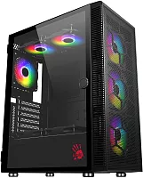 Корпус Bloody BD-CC116 черный без БП ATX 8x120mm 1xUSB2.0 1xUSB3.0 audio bott PSU (BD-CC116-BK)
