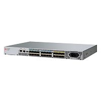 Коммутатор Brocade G610 24-port FC Switch, 24-port licensed, incl 24x 16Gb SWL SFP+, Enterprise SW Bundle (ISL Trunking, Fabric Vision, Extended Fabric), FOS Notupgradable, 1 PS, БЕЗ РЕЛЬС, 1Y Warranty (BR-G610-24-16G_CR)
