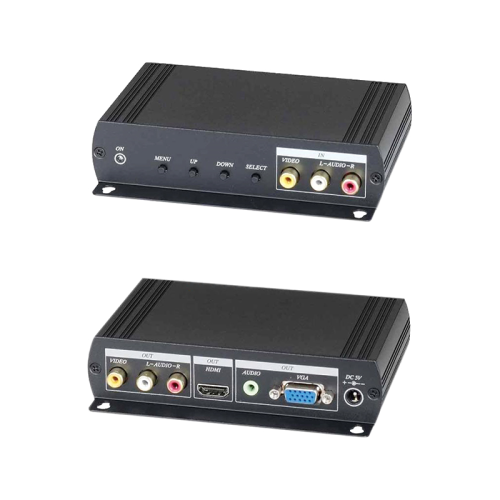 Преобразователь/ SC&T AD001HH Преобразователь аудио и композитного видеосигнала в VGA и HDMI.