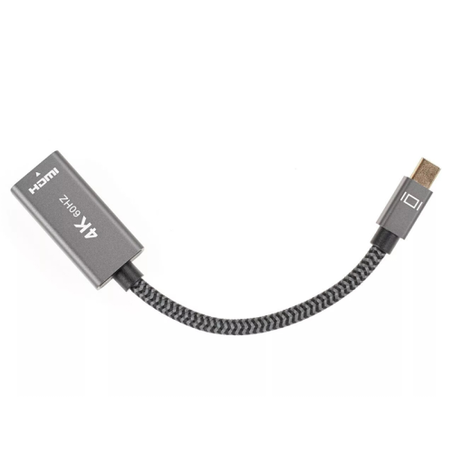 Адаптер/ Адаптер miniDP --> HDMI-F 0.15м , оплетка, 4K@60Hz, Telecom (TA565)