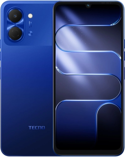 Смартфон Tecno Spark Go 3 64Gb 4Gb синий моноблок 3G 4G 6.67 720x1600 Android 15 13Mpix 802.11 a/ b/ g/ n/ ac NFC GPS GSM900/ 1800 Protect (KN3 64+4 GALAXY BLUE)