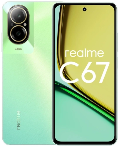 Смартфон Realme RMX3890 C67 256Gb 8Gb зеленый моноблок 3G 4G 2Sim 6.72