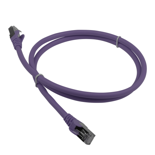 Патч-корд LANMASTER LSZH SFTP кат.6A, 1.5 м, фиолетовый (LAN-PC45/S6A-1.5-VI)