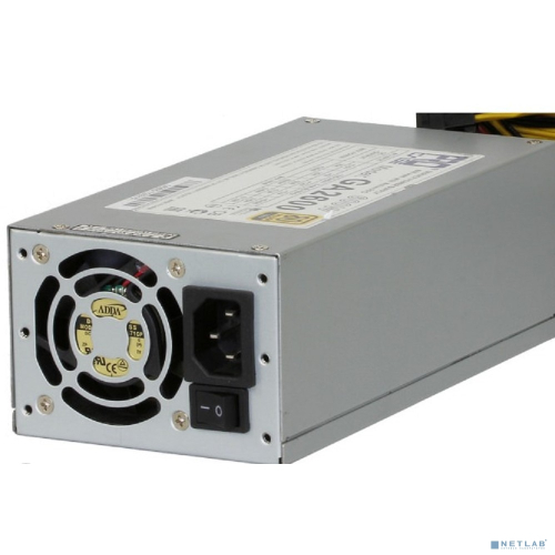 Procase GA2600 Блок питания ATX 2U 2FAN (600W), 80+ Gold, 200*100*70mm, Активный PFC, +5B=20A, +12B=50A, +3,3B=20A, 5VSB=3.5A, -12B=0.3A, Защита от перегрузки 105-150%, Входное напряжение 160-240В