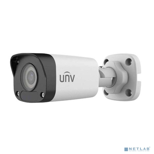Uniview Видеокамера IP цилиндрическая, 1/2.8" 2 Мп КМОП @ 30 к/с, ИК-подсветка до 30м., 0.01 Лк @F2.0, объектив 2.8 мм, DWDR, 2D/3D DNR, Ultra 265, H.265, H.264, 2 поток (IPC2122LB-SF28-A)