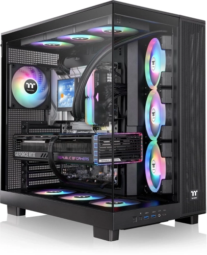 Корпус Thermaltake View 380 XL TG ARGB черный без БП E-ATX 2x120mm 2xUSB3.0 audio bott PSU (CA-11E-00M1WN-00) фото 9